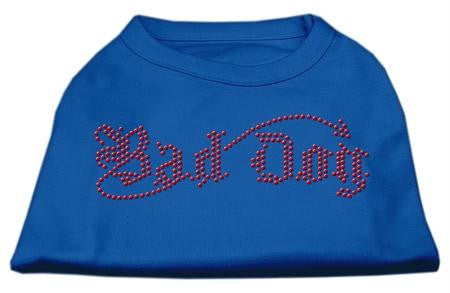 Bad Dog Rhinestone Shirts Blue XXXL (20)