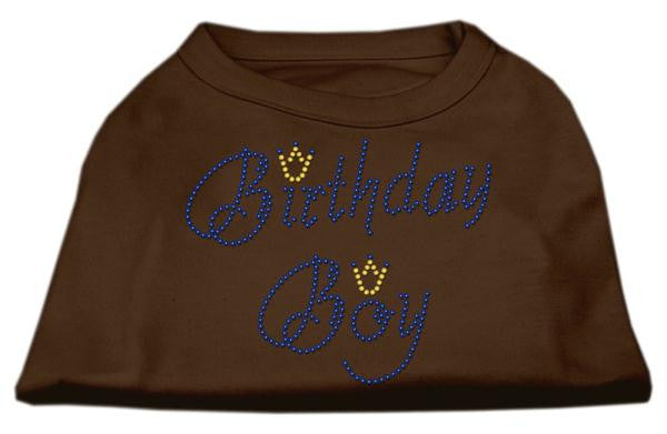 Birthday Boy Rhinestone Shirts Brown XXXL (20)