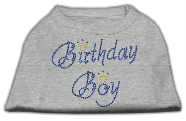 Birthday Boy Rhinestone Shirts Grey XXXL(20)