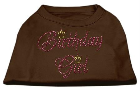 Birthday Girl Rhinestone Shirt Brown XL (16)