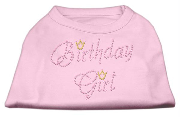 Birthday Girl Rhinestone Shirt Light Pink XS (8)