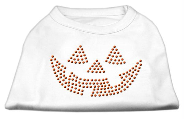 Jack O' Lantern Rhinestone Shirts White M (12)