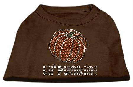 Lil' Punkin' Rhinestone Shirts Brown Lg (14)