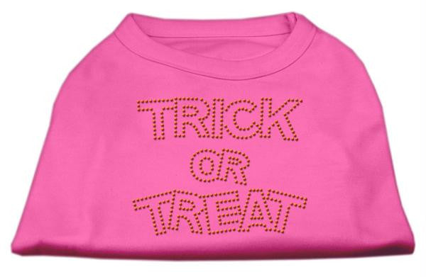 Trick or Treat Rhinestone Shirts Bright Pink S (10)