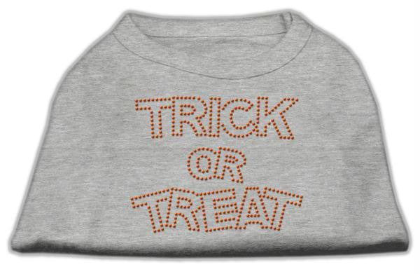 Trick or Treat Rhinestone Shirts Grey XS (8)