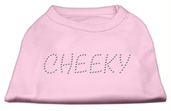 Cheeky Rhinestone Shirt Light Pink XXL (18)