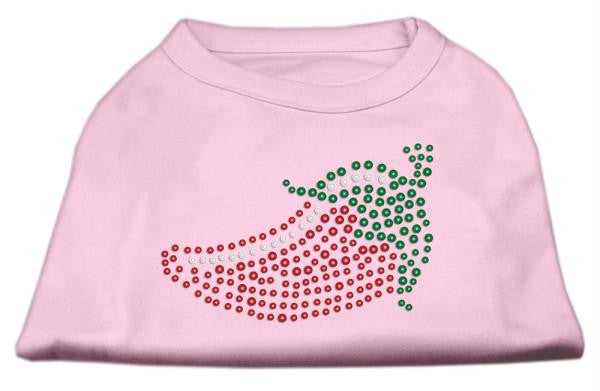 Rhinestone Chili Pepper Shirts Light Pink S (10)