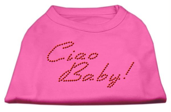 Ciao Baby Rhinestone Shirts Bright Pink XS (8)