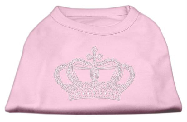 Rhinestone Crown Shirts Light Pink XL (16