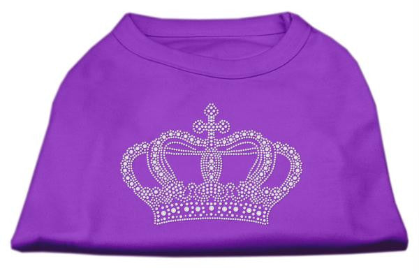 Rhinestone Crown Shirts Purple XL (16