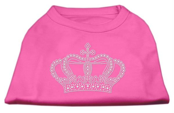 Rhinestone Crown Shirts Bright Pink XXL (18)