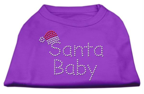 Santa Baby Rhinestone Shirts  Purple XS (8)