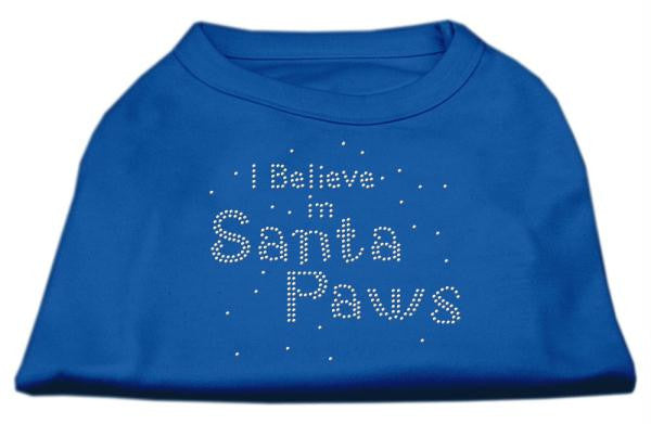 I Believe in Santa Paws Shirt Blue XS (8)