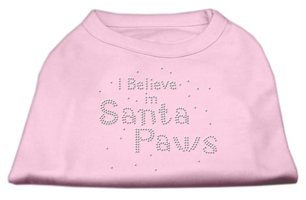 I Believe in Santa Paws Shirt Light Pink XXL (18)