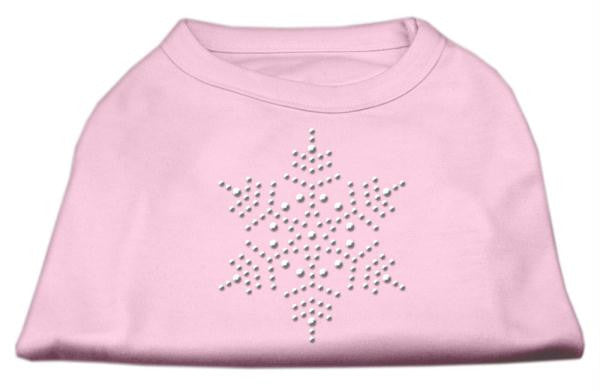 Snowflake Rhinestone Shirt  Light Pink L (14)