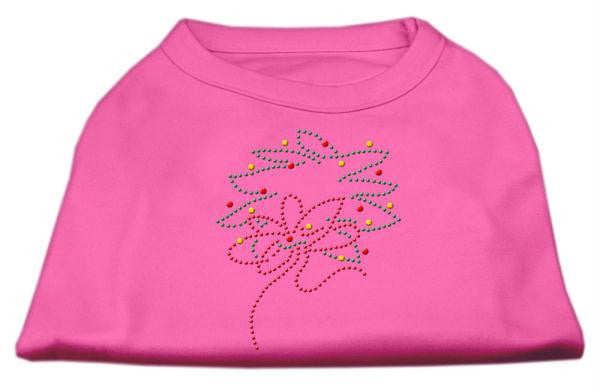 Christmas Wreath Rhinestone Shirt Bright Pink L (14)