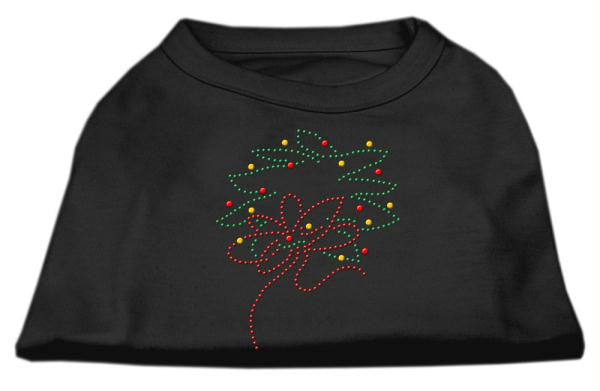 Christmas Wreath Rhinestone Shirt Black XS (8)