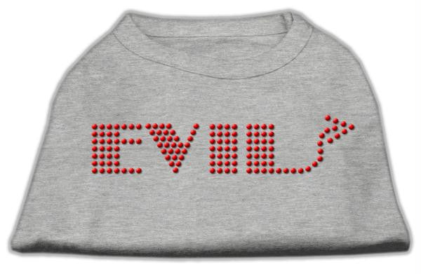 Evil Rhinestone Shirts Grey L (14)