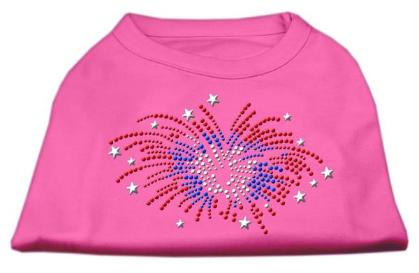 Fireworks Rhinestone Shirt Bright Pink XS (8)