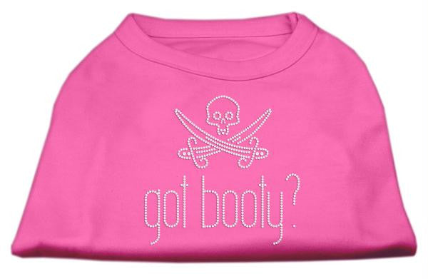 Got Booty? Rhinestone Shirts Bright Pink XL (16