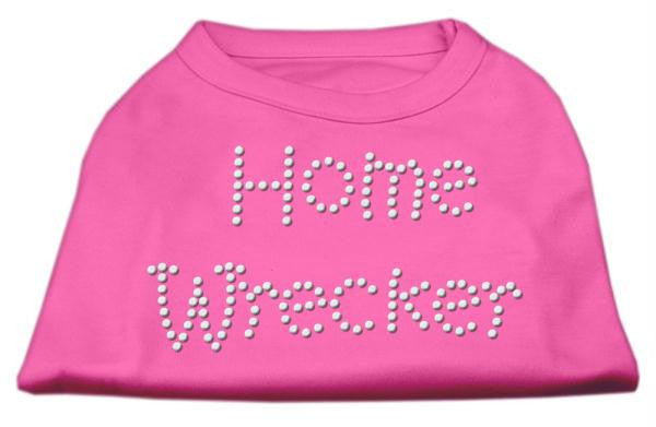 Home Wrecker Rhinestone Shirts Bright Pink L (14)