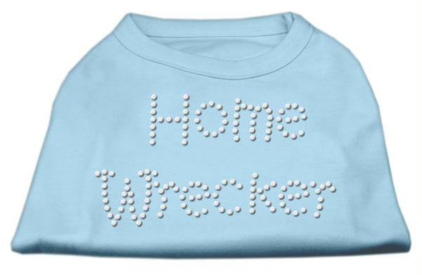 Home Wrecker Rhinestone Shirts Baby Blue XXL (18)