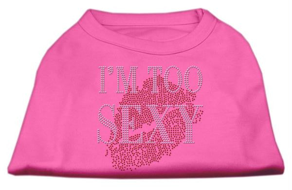 I'm Too Sexy Rhinestone Shirts Bright Pink XXXL (20)