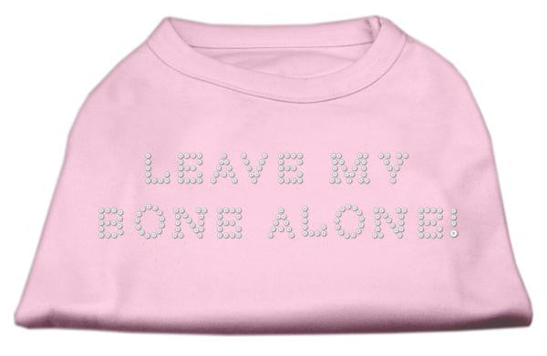 Leave My Bone Alone! Rhinestone Shirts Light Pink XL (16)