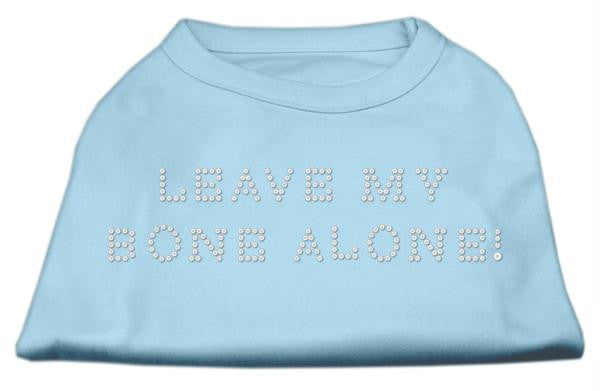 Leave My Bone Alone! Rhinestone Shirts Baby Blue XXL (18)