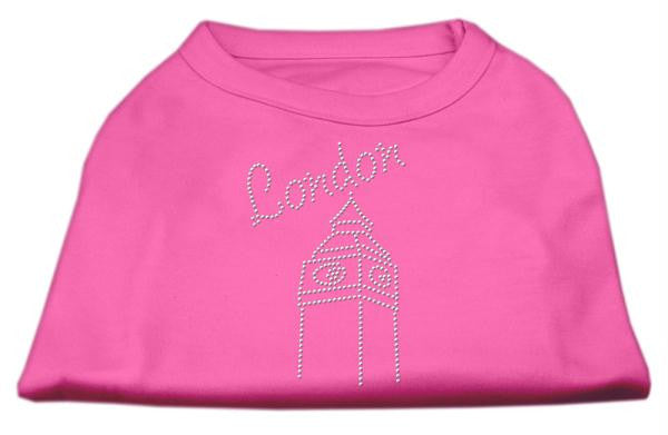 London Rhinestone Shirts Bright Pink L (14)