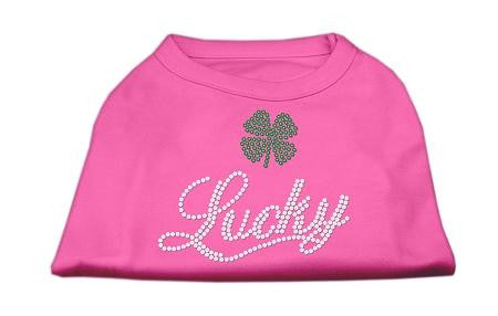 Lucky Rhinestone Shirts Bright Pink M (12)