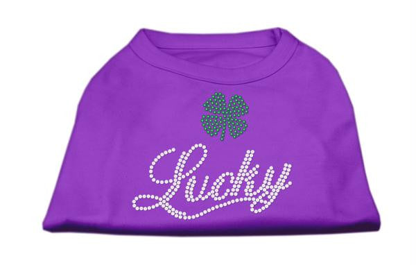 Lucky Rhinestone Shirts Purple M (12)