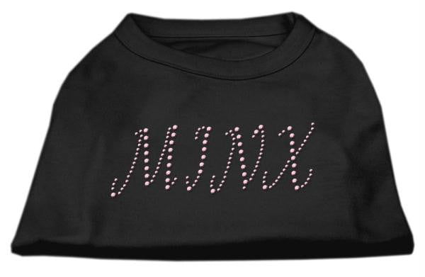 Minx Rhinestone Shirts Black XXL (18)