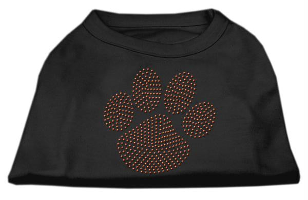 Orange Paw Rhinestud Shirts Black L (14)