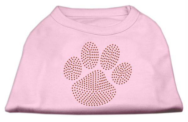 Orange Paw Rhinestud Shirts Light Pink XL (16)