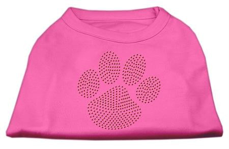 Orange Paw Rhinestud Shirts Bright Pink XXXL(20)