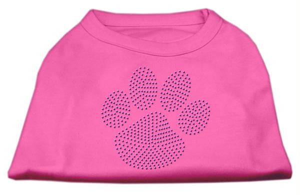 Purple Paw Rhinestud Shirts Bright Pink S (10)