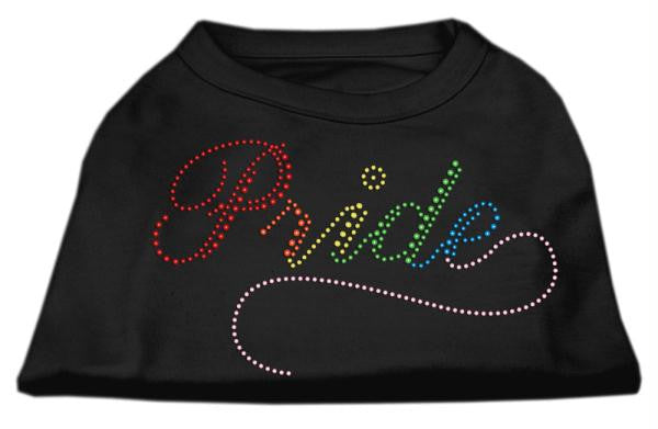 Rainbow Pride Rhinestone Shirts Black XS (8)