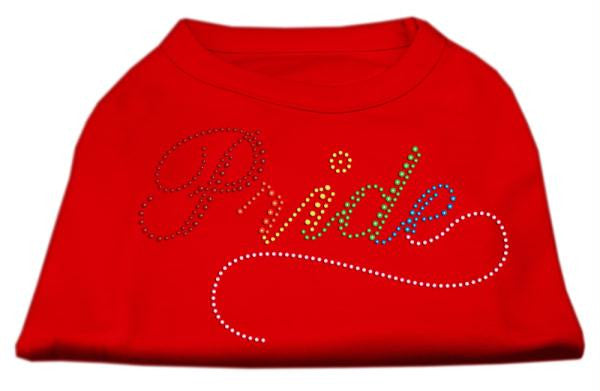 Rainbow Pride Rhinestone Shirts Red XS (8)