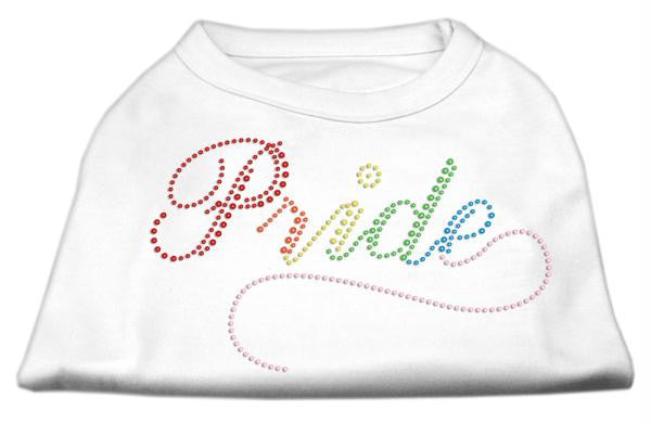 Rainbow Pride Rhinestone Shirts White XS (8)