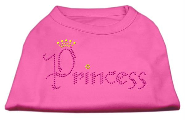 Princess Rhinestone Shirts Bright Pink L (14)