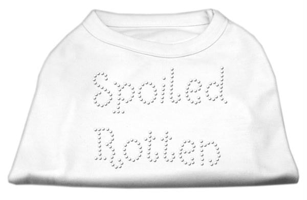 Spoiled Rotten Rhinestone Shirts White L (14)