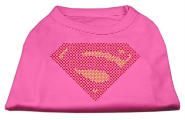 Super! Rhinestone Shirts Bright Pink M (12)