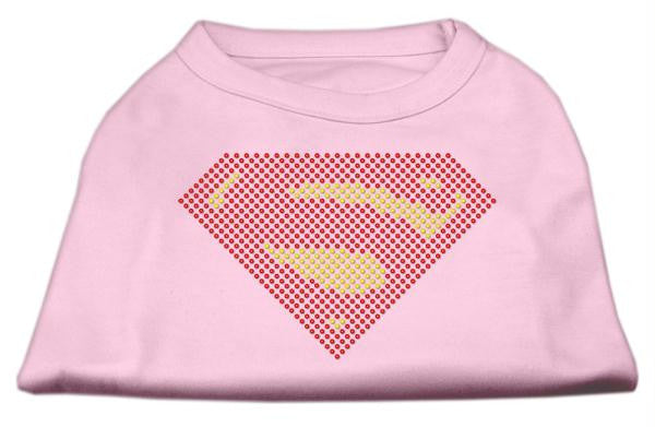 Super! Rhinestone Shirts Light Pink M (12)