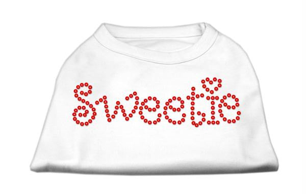 Sweetie Rhinestone Shirts White S (10)