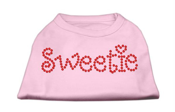 Sweetie Rhinestone Shirts Light Pink XXL (18)