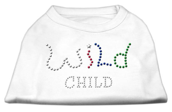 Wild Child Rhinestone Shirts White M (12)