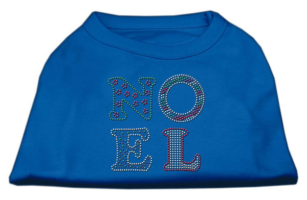 Noel Rhinestone Dog Shirt Blue Sm (10)