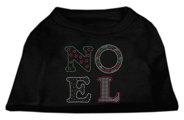 Noel Rhinestone Dog Shirt Black  XL (16)