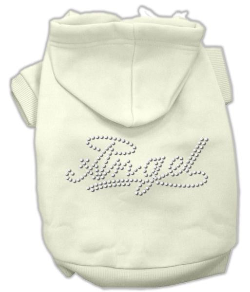 Angel Rhinestud Hoodie Cream M (12)